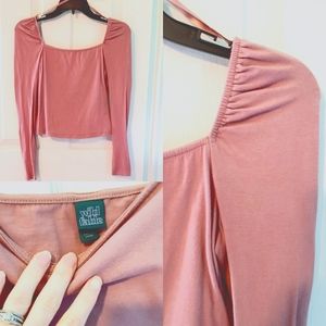Soft Pink Crop Top, Small